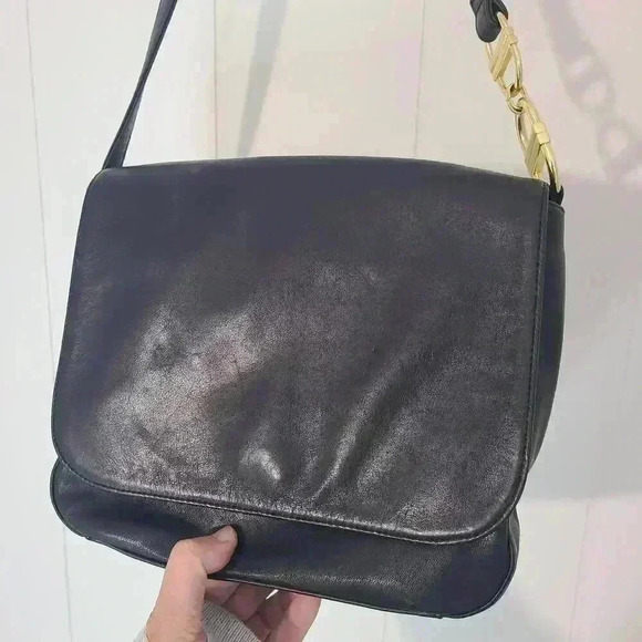 Charter Club Leather Black Purse with Gold Detail - Picture 14 of 15